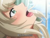 Two sexy anime bitches shares a huge cock
